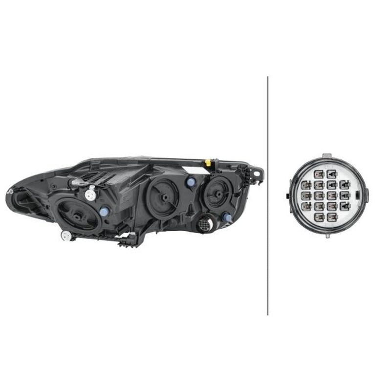 Hella Headlight Headlamp LED Left fits Jaguar Xe 2015 on 2.0 3.0