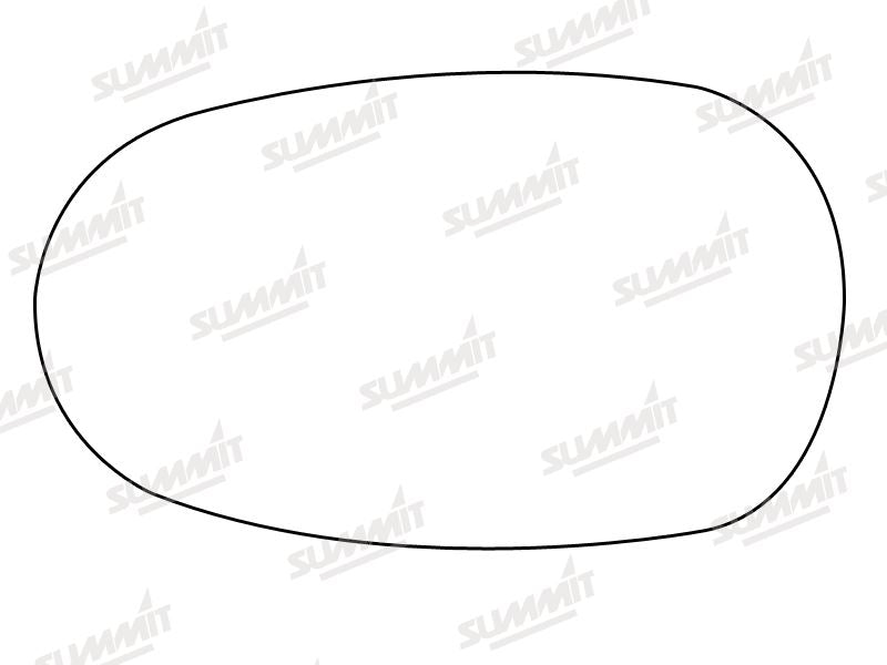 Summit Stick-On Standard Mirror Glass fits Jaguar X Type RHS LHS Summit - Bars 4 Cars