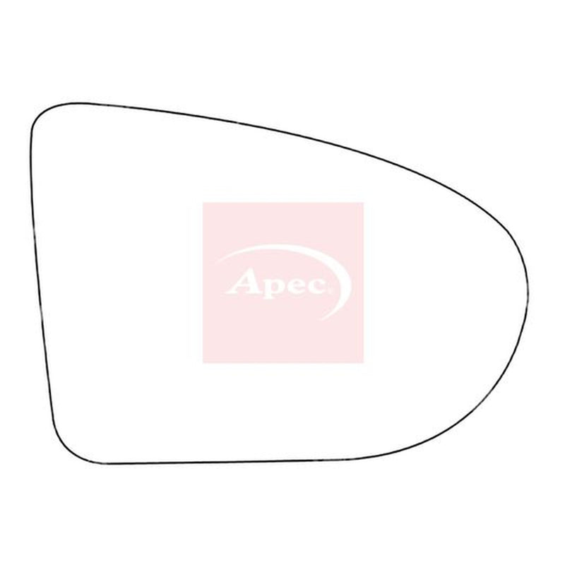 Apec Exterior Wing Mirror Glass Right fits Nissan Qashqai +2 2007-2014