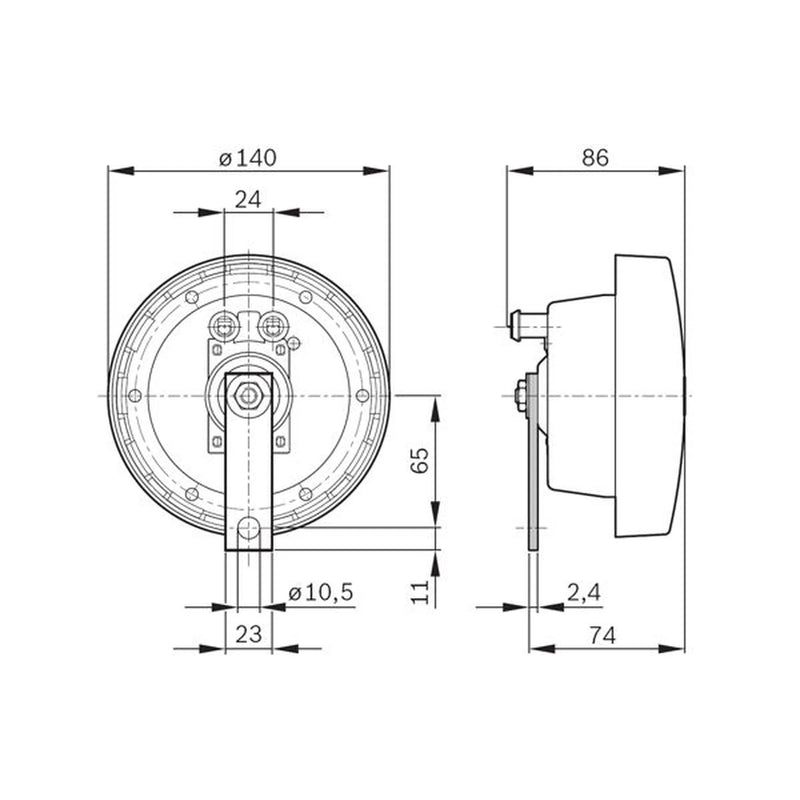 Bosch Car Horn Signal Unit