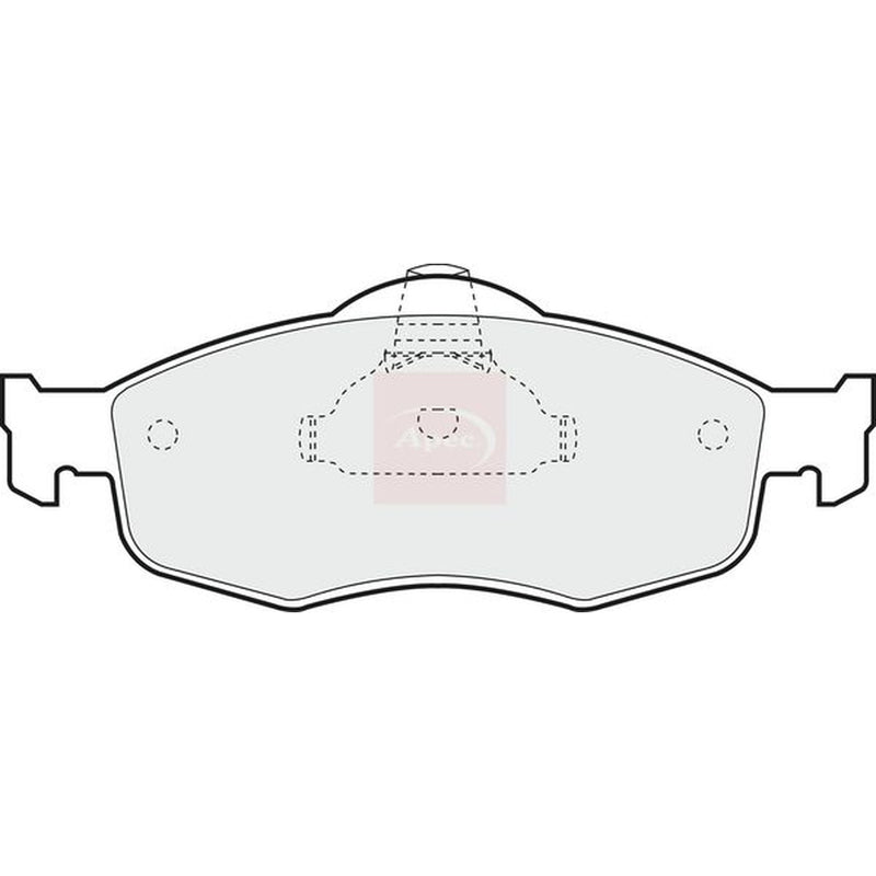 Apec Front Brake Pad Set fits Ford Cougar 1998-2001 2.0