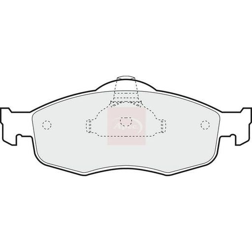 Apec Front Brake Pad Set fits Ford Cougar 1998-2001 2.0