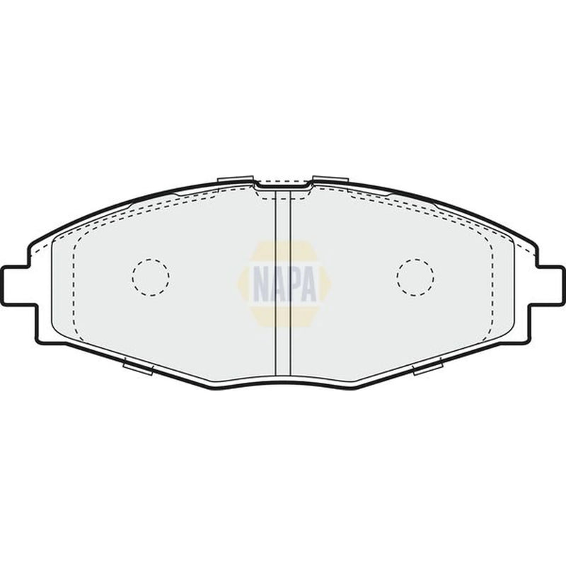 NAPA Front Brake Pad Set fits Chevrolet Matiz 2005-2013 0.8 1.0