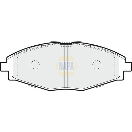 NAPA Front Brake Pad Set fits Chevrolet Matiz 2005-2013 0.8 1.0