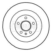 Borg & Beck 2 x Vented Rear Brake Discs BBD4690-x2