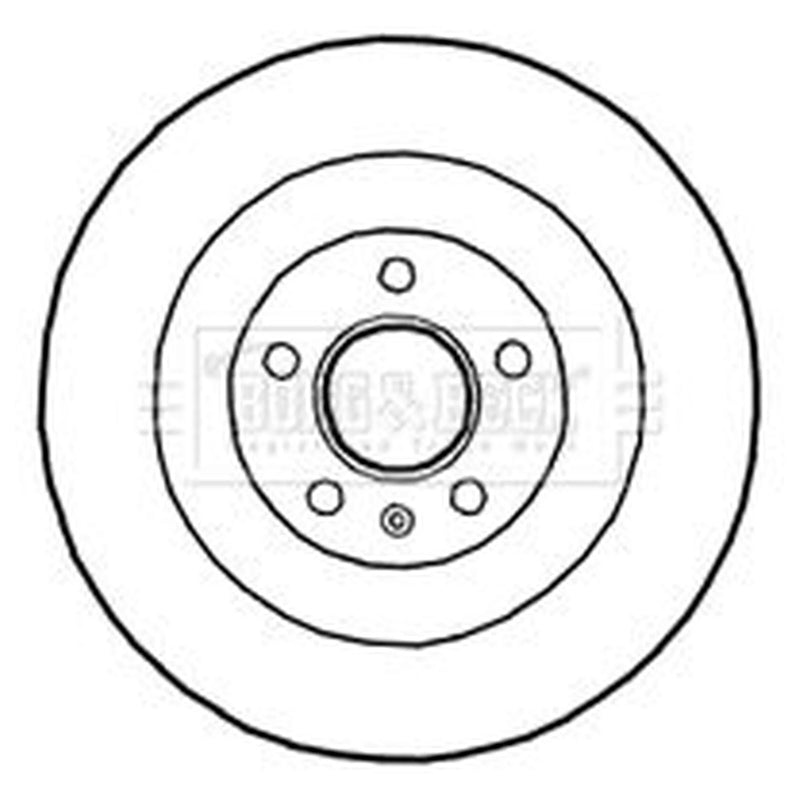 Borg & Beck 2 x Vented Rear Brake Discs BBD4690-x2