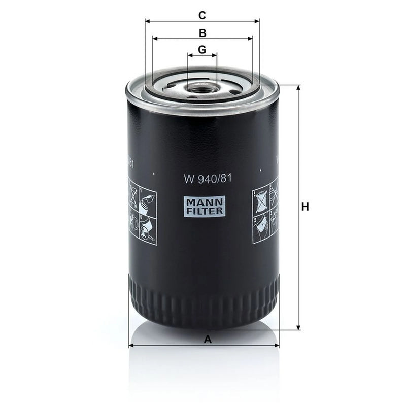 MANN-FILTER Service Kit with Air & Oil Filters fits Toyota Land Cruiser
