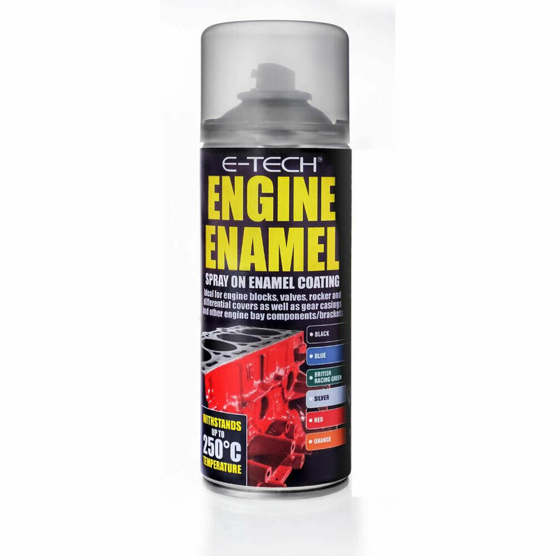 E-Tech Blue Engine Enamel Spray On 400ml Heat Resistant High Temp Paint E-Tech - Dynamic Drive