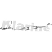 Klarius Box With Centre Pipe Centre fits Opel Meriva A 2006-2010 1.6