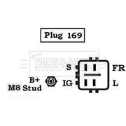 Borg & Beck Car Alternator 12V fits Jaguar S-Type II 1999-2007 2.5 3.0