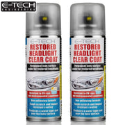 2X Restored Headlight Clear Coat 200ml Protect Headlamp Lacquer E-Tech E-Tech  - Dynamic Drive