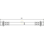 NAPA Brake Hydraulic Hose Line inner NBH1191