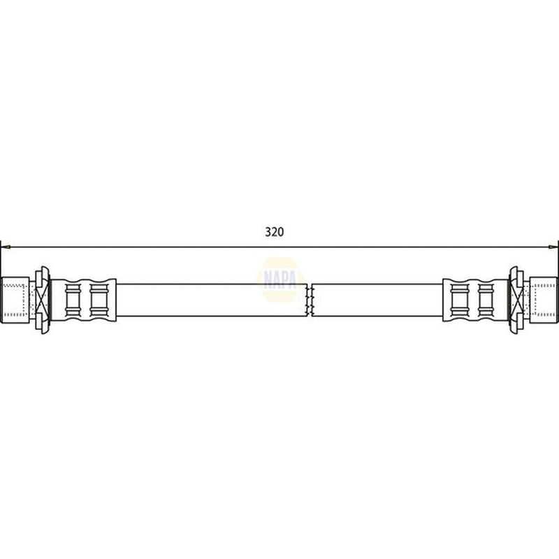 NAPA Brake Hydraulic Hose Line inner NBH1191