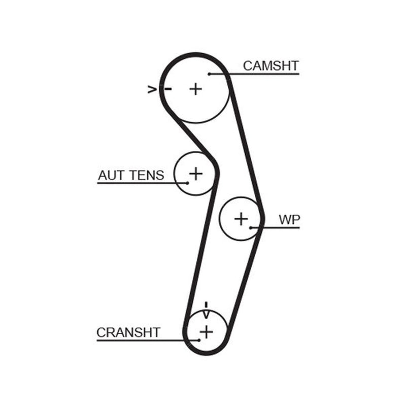 Gates Timing Belt Cambelt 116 Teeth fits Mitsubishi Carisma 1995-1997 1.8