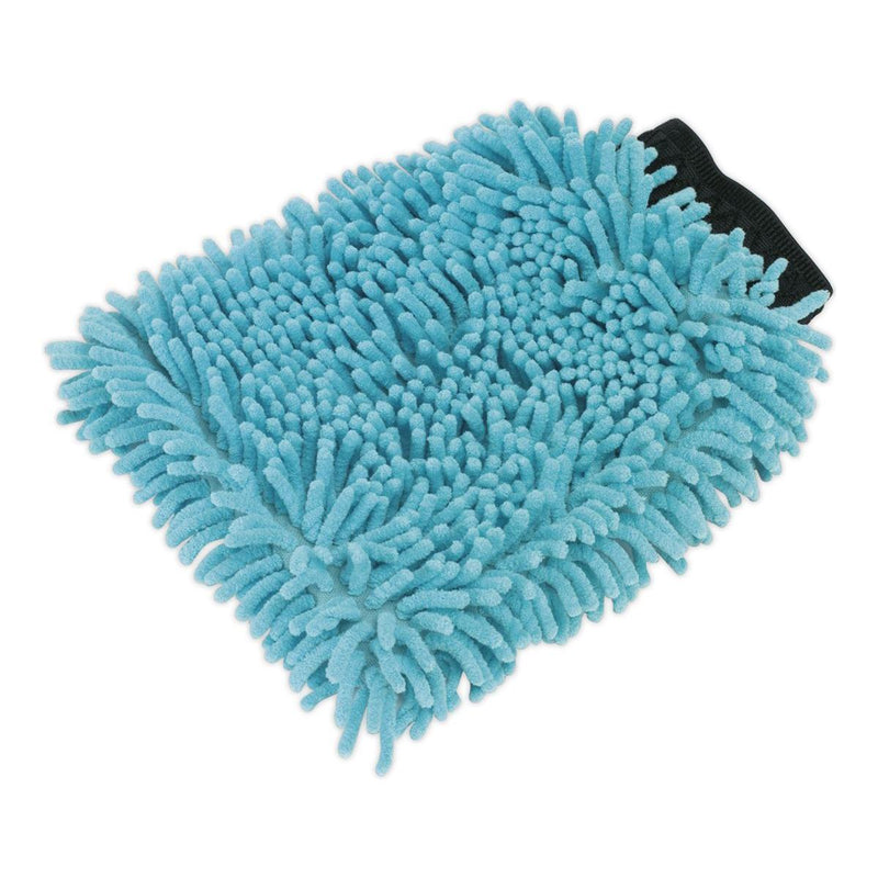 Sealey Shaggy Microfibre Mitt 2-in-1 CC77 Sealey - Dynamic Drive