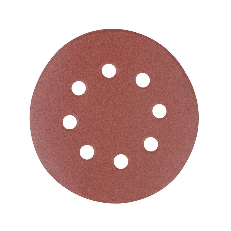 Silverline Hook & Loop Discs Punched 125mm 10pk 40 Grit Silverline - Dynamic Drive