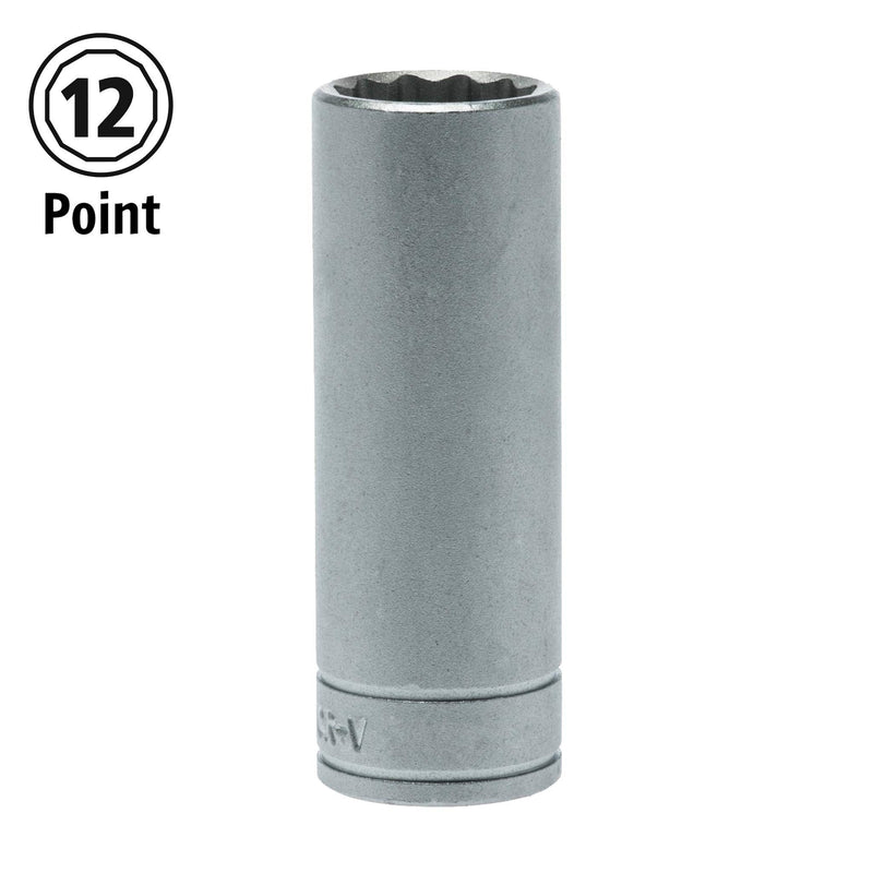 Teng Tools 1/2" Deep Socket 12 pt Metric 19mm Teng Tools - Dynamic Drive