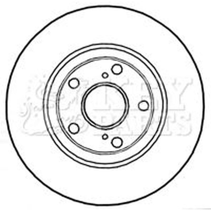Key Parts Front & Rear Brake Discs & Pads fits Toyota Auris 2007-2012 1.6