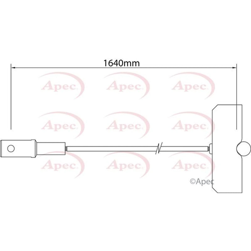 Apec Handbrake Cable Front CAB1542