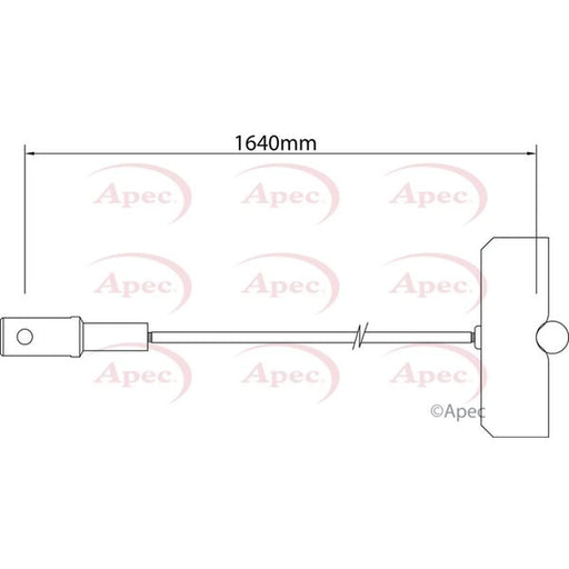 Apec Handbrake Cable Front CAB1542