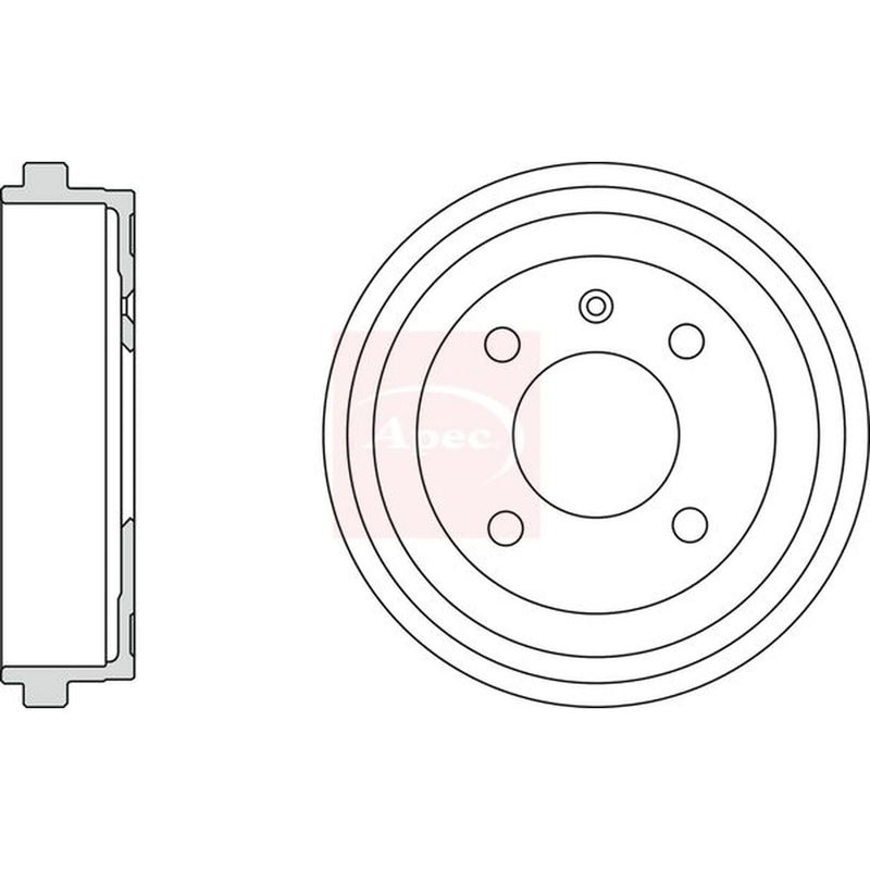 Apec Brake Drum Assembly Rear DRM9929