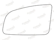 Summit Stick-On Standard Mirror Glass fits Vauxhall Omega LHS Summit - Bars 4 Cars