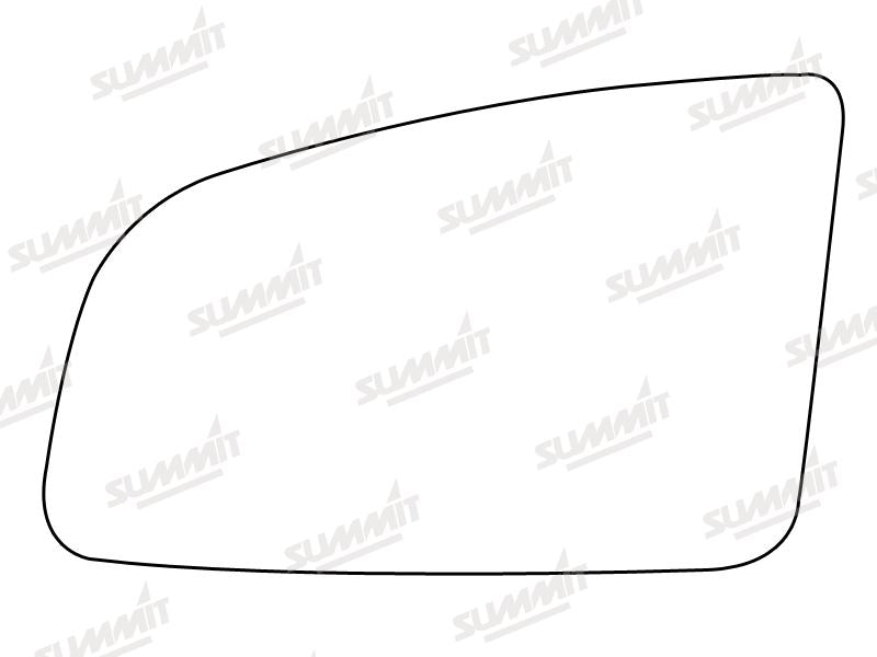 Summit Stick-On Standard Mirror Glass fits Vauxhall Omega LHS Summit - Bars 4 Cars
