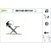 Valeo Electric Window Regulator Lifter Left Front 861140