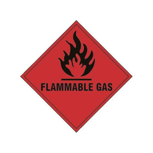 Scan Flammable Gas - Self Adhesive Vinyl Sign 100 x 100mm Scan - NN4 Online