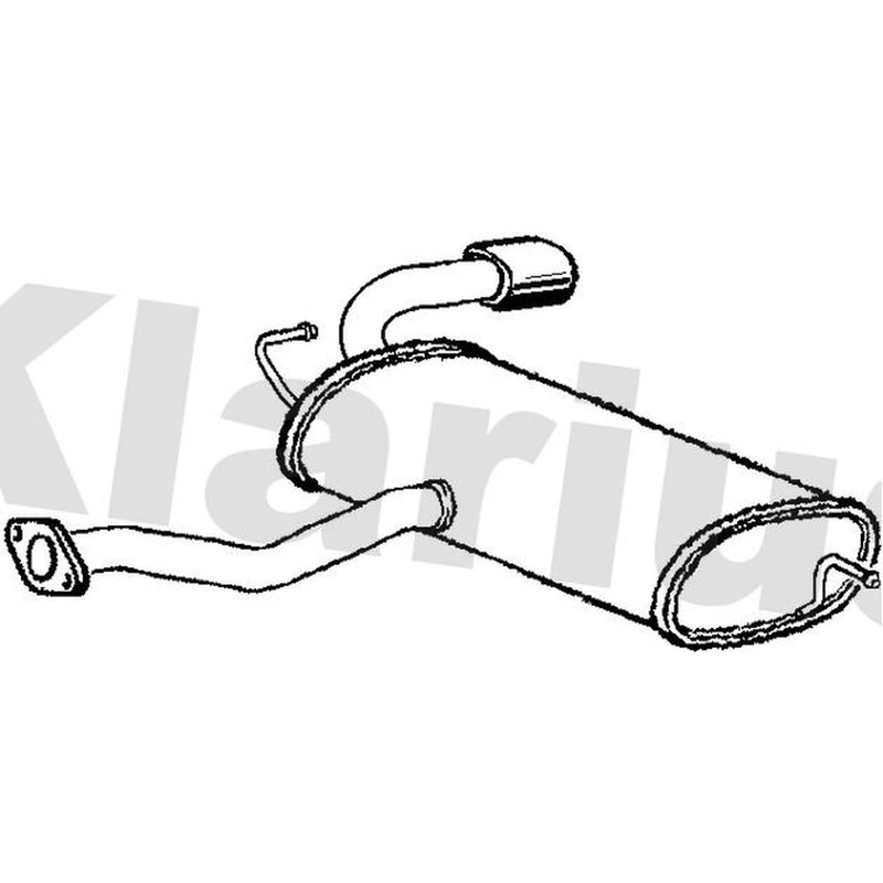 Klarius Box With Tail Pipe Rear fits Hyundai Tucson 2004-2010 2.0