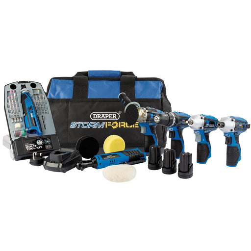Draper Storm Force 10.8V Power Interchange Kit (11 Piece) 93445 Draper - Dynamic Drive