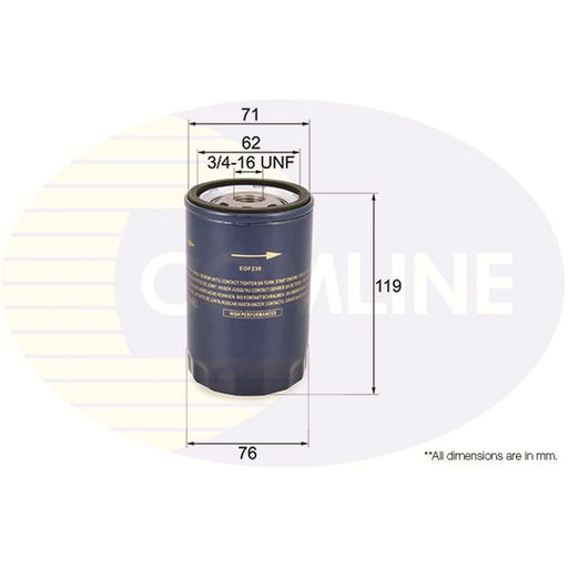 Comline Engine Oil Filter fits Jaguar S-Type II 1999-2007 2.5 3.0