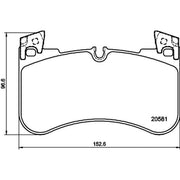 DON Front Brake Pad Set fits Land Rover Defender 2020 on 2.0 3.0