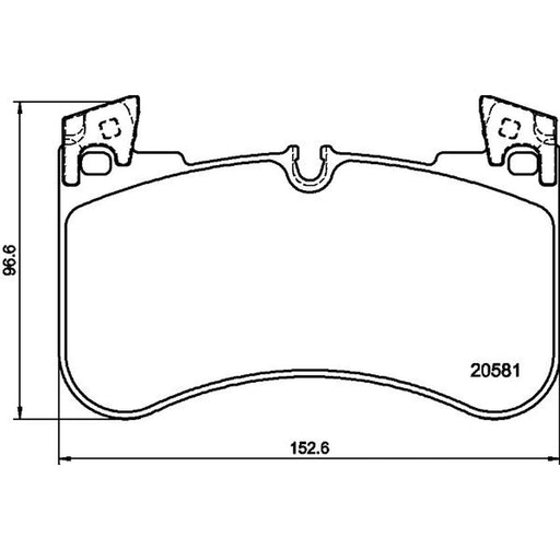 Mintex Front Brake Pad Set fits Land Rover Defender 2020 on 2.0 3.0