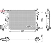 Denso Engine Radiator DRM15017