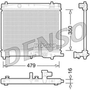 Denso Engine Radiator DRM50078