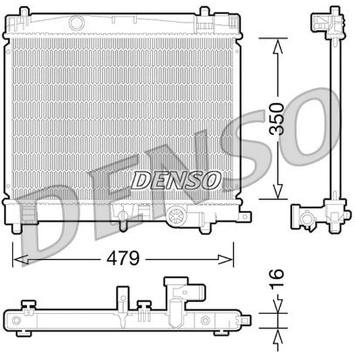 Denso Engine Radiator fits Toyota Urban Cruiser 2009-2016 1.33