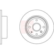 Apec 2 x Solid Brake Discs fits Chevrolet Epica 2006-2011 2.0