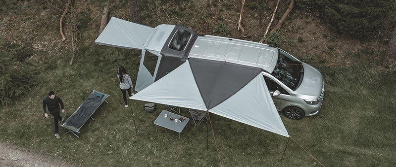 Easy Camp Lom Tri Campervan Canopy Grey Sun Shade Easy Camp - Dynamic Drive
