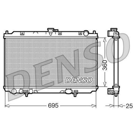 Denso Engine Radiator fits Nissan Almera 2000-2006 2.2