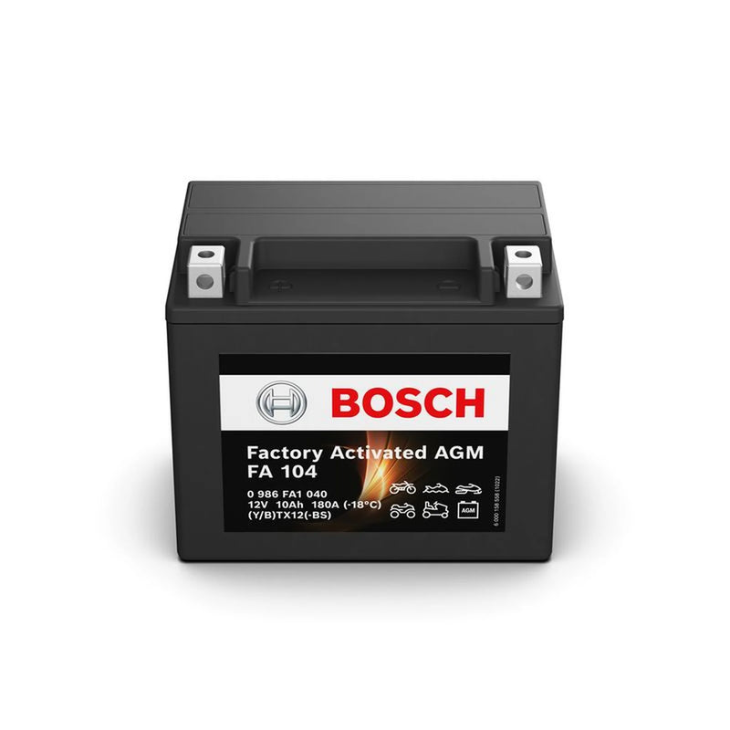 Bosch Batteries Battery 12V 10Ah 180A FA104