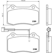 Mintex Front Brake Discs & Pads fits Lancia Delta 1986-1992 2.0