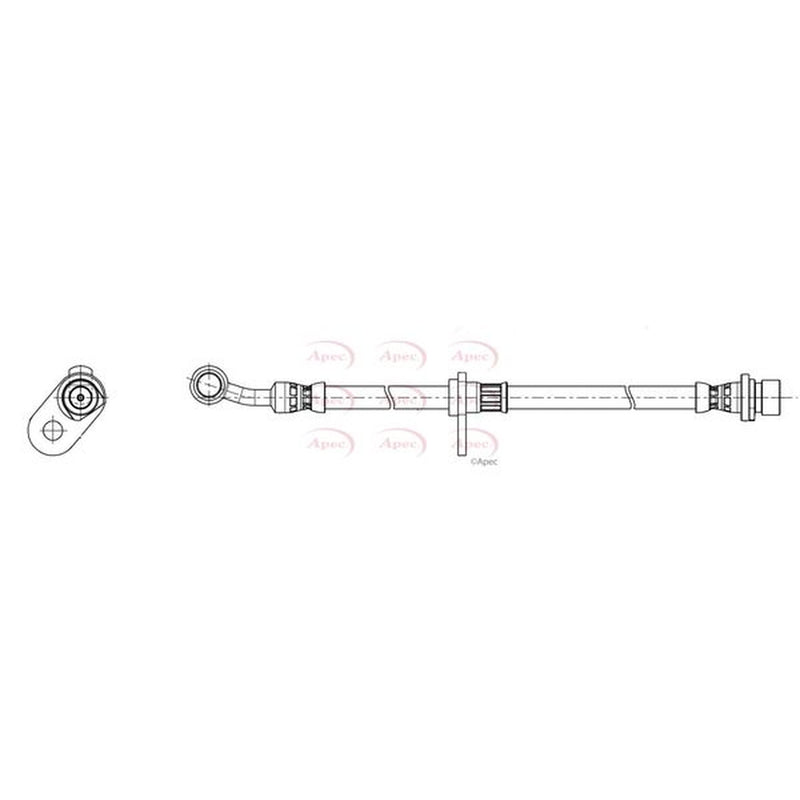 Apec Brake Hydraulic Hose Line Front Right fits Honda Civic IX 2012-2016