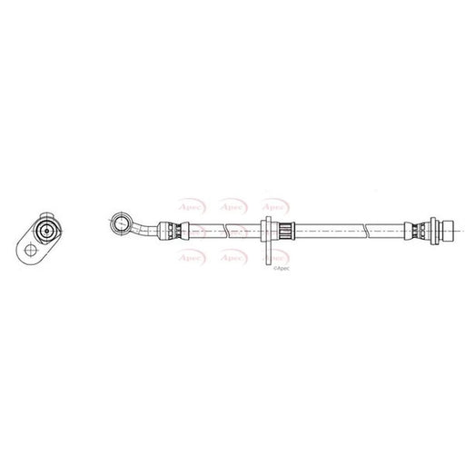 Apec Brake Hydraulic Hose Line Front Right HOS4511