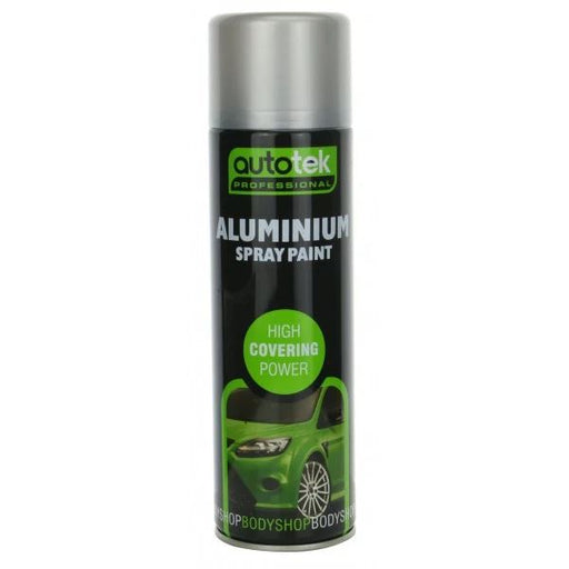 Autotek Professional Aluminium 500ml Spray Paint High Coverage - image 1