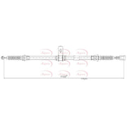 Apec Handbrake Cable Right Rear CAB1665