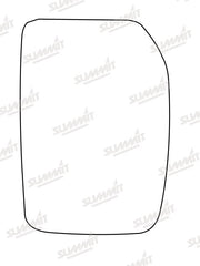 Summit Non-Heated Base Plate With Commercial Mirror Glass fits Ford Transit Mk 6 RHS Summit - Bars 4 Cars