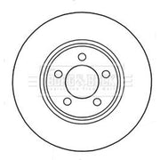 Borg & Beck Front Brake Vented Discs & Pads fits Chrysler 300C 2004-2019