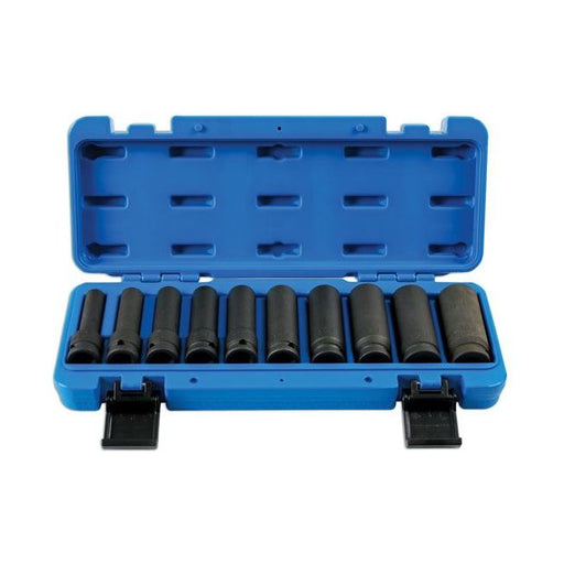 Laser Deep Impact Socket Set 1/2"D 10pc 7041 Laser - Dynamic Drive