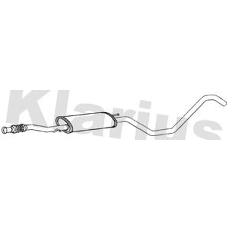 Klarius Box With Centre Pipe Centre fits Citroën Nemo 2009 on 1.4